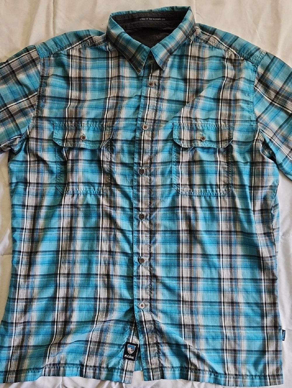 Kuhl Plaid Short-Sleeve Button-Down Shirt